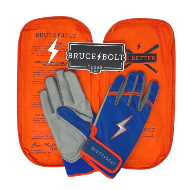 BRUCE BOLT ブルースボルト バッティンググローブ ショートカフ - Blue