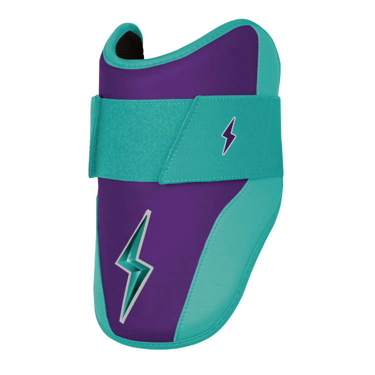 BRUCE BOLT ブルースボルト エルボーガード 硬式軟式兼用 シングルベルト - Purple/Teal