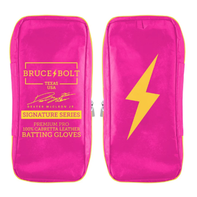 BRUCE BOLT ブルースボルト バッティンググローブ ロングカフ - Pink/Yellow