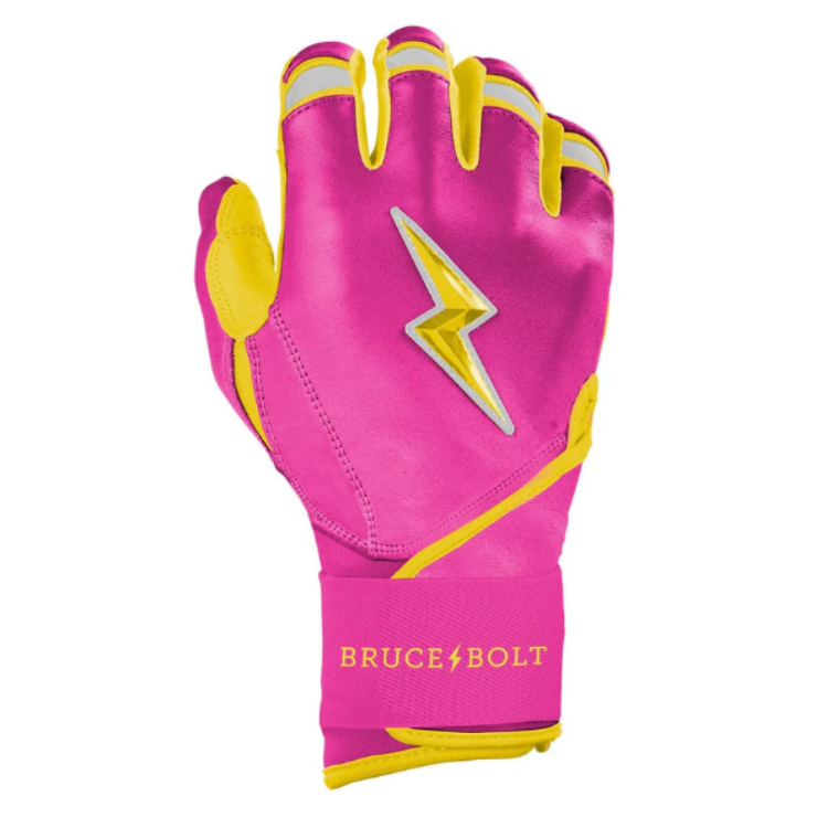 BRUCE BOLT ブルースボルト バッティンググローブ ロングカフ - Pink/Yellow