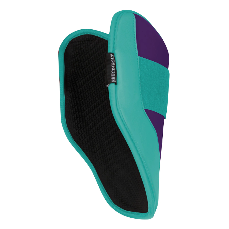 BRUCE BOLT ブルースボルト エルボーガード 硬式軟式兼用 シングルベルト - Purple/Teal