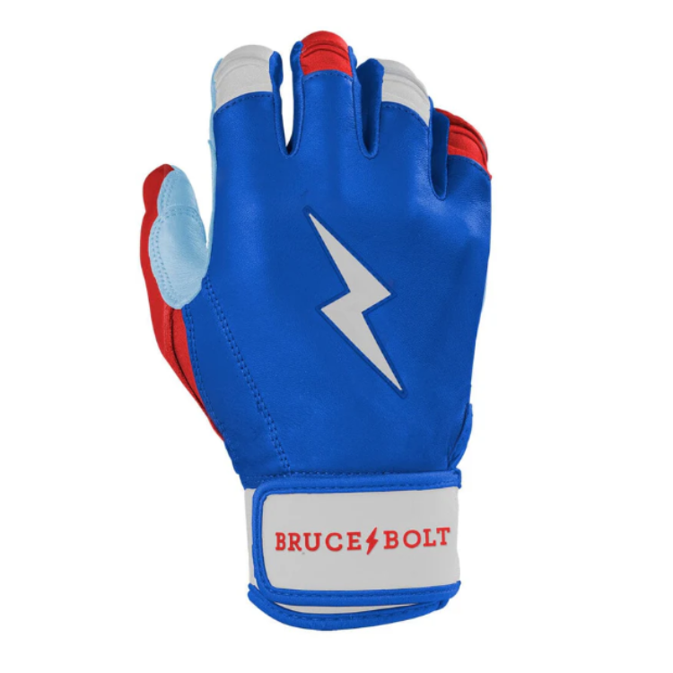 BRUCE BOLT ブルースボルト バッティンググローブ ショートカフ - Red/White/Blue