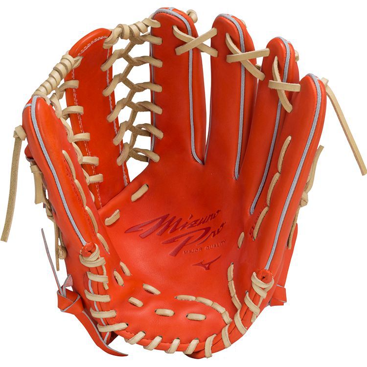 ミズノプロ MizunoPro 外野手用グローブ 硬式用グラブ サイズ18N 高校対応 1AJGH28207 - 刺繍対応