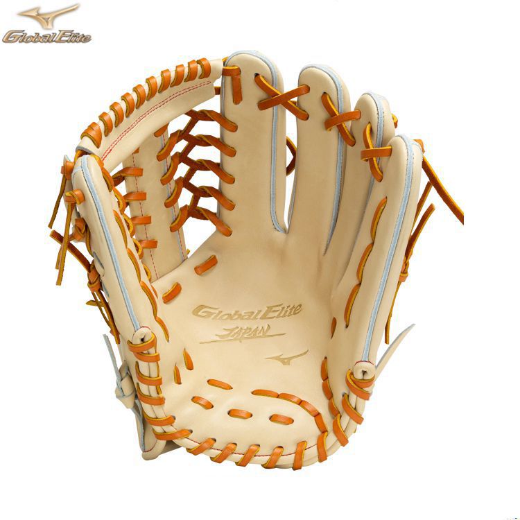 ミズノグローバルエリート 外野手用グローブ 硬式用グラブ ブロンド サイズ16N  1AJGH30107 - 刺繍対応
