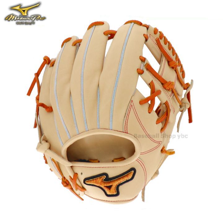 ミズノプロ MizunoPro  グローブ グラブ ブロンド 硬式 内野手用 サイズ9 一般 1AJGH31113 - 刺繍対応