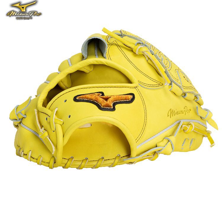 ミズノプロ MizunoPro 硬式用グローブ ブロンド 投手用グラブ サイズ12 1AJGH31211 - 刺繍対応