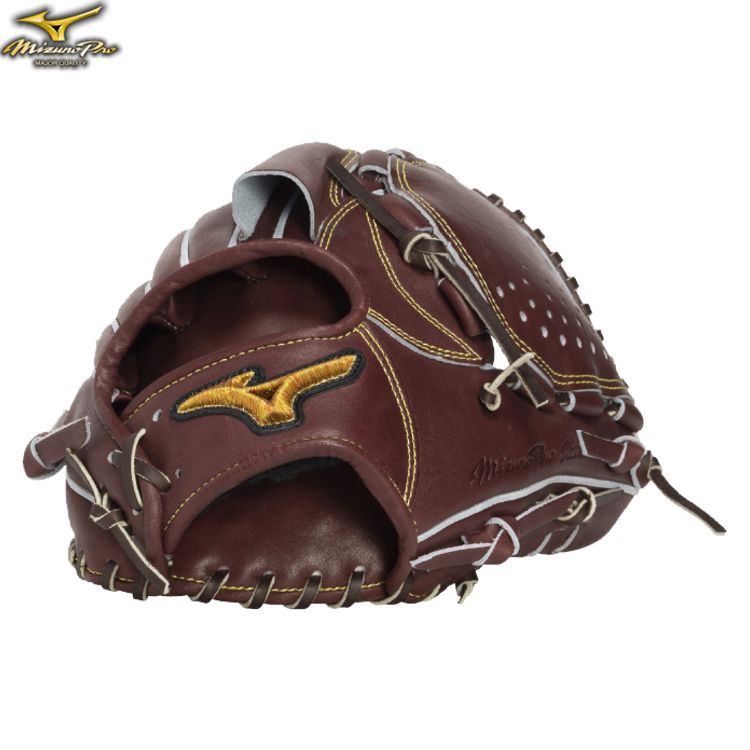 ミズノプロ MizunoPro 硬式用グローブ ブラック 投手用グラブ サイズ12 大人用 1AJGH34111 - 刺繍対応