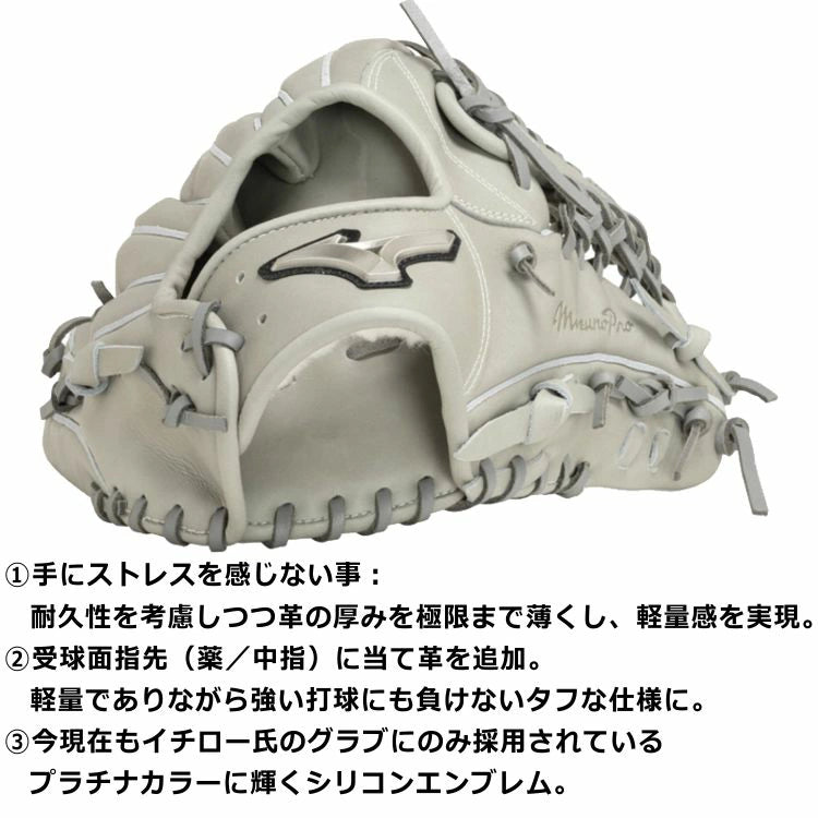 ミズノプロ MizunoPro 外野手用グローブ 軟式用グラブ スプレンディッドオレンジ サイズ18N 大人用 1AJGR29007- 刺繍対応