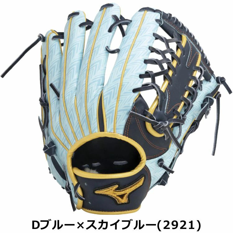 ミズノプロ MizunoPro 外野手用グローブ 軟式用グラブ  スカイブルー サイズ18N 大人用 1AJGR29107- 刺繍対応