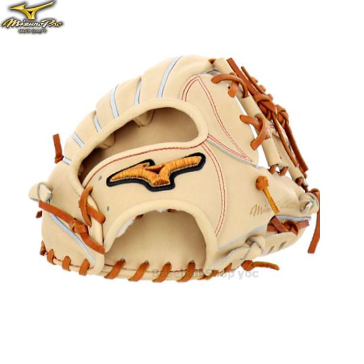 ミズノプロ MizunoPro 内野手用グローブ 軟式用グラブ ブロンド サイズ9 大人用 1AJGR31103 - 刺繍対応