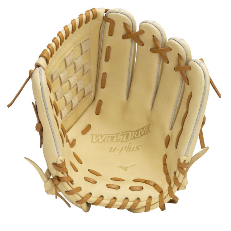 ミズノ Mizuno オールラウンド用グローブ 軟式用グラブ ブロンド サイズM 少年用 1AJGY32330 - 刺繍対応