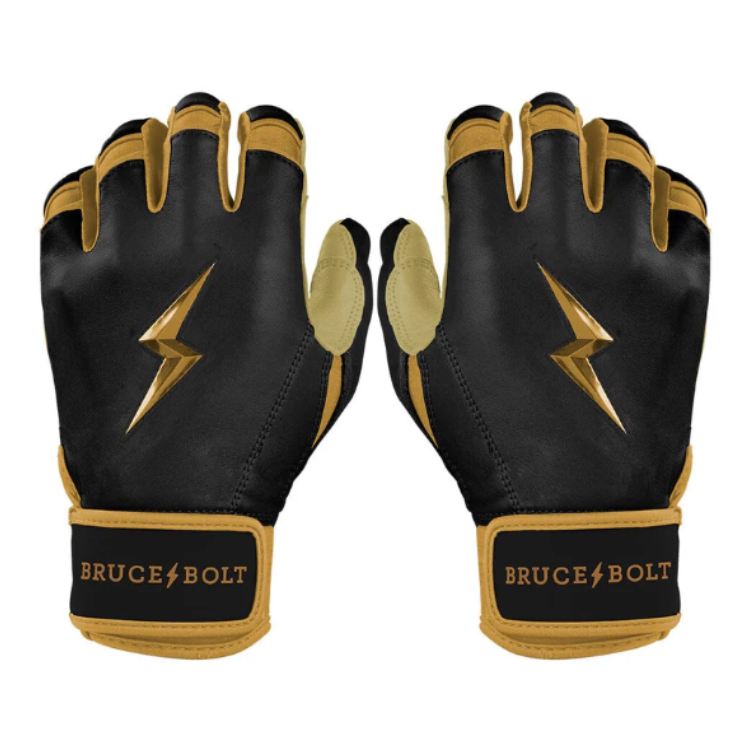 BRUCE BOLT ブルースボルト バッティンググローブ ショートカフ - Black/Gold