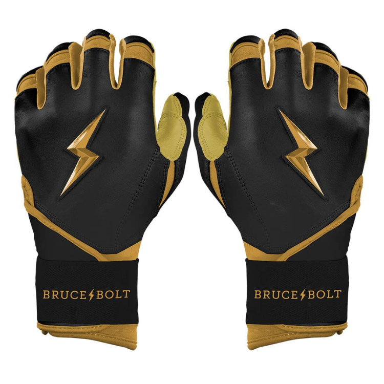 BRUCE BOLT ブルースボルト バッティンググローブ ショートカフ - Black/Gold
