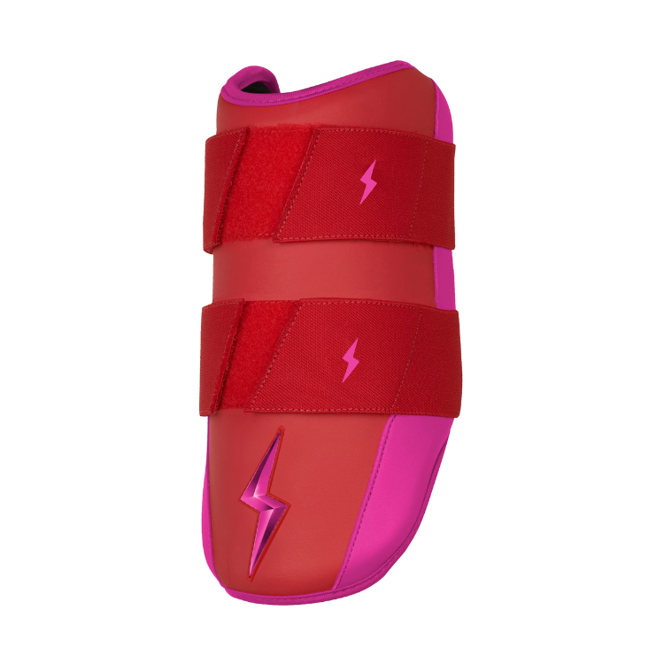 BRUCE BOLT ブルースボルト エルボーガード 硬式軟式兼用 ダブルベルト - Red/Pink
