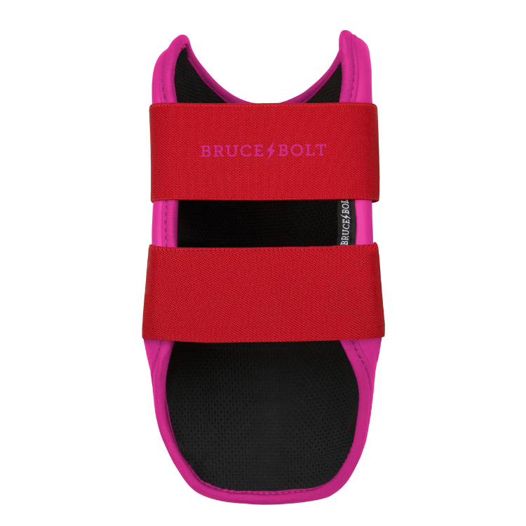 BRUCE BOLT ブルースボルト エルボーガード 硬式軟式兼用 ダブルベルト - Red/Pink