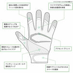 カッターズ CUTTERS バッティンググローブ ホワイト 一般 高校野球対応 B353S -刺繍対応