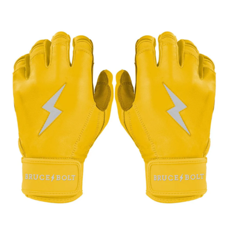 BRUCE BOLT ブルースボルト バッティンググローブ ショートカフ - Yellow