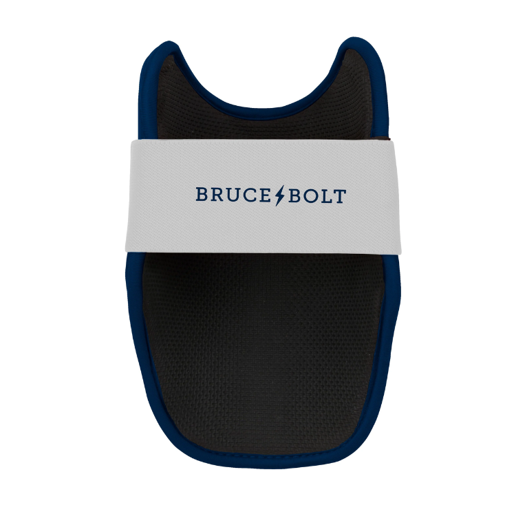 BRUCE BOLT ブルースボルト エルボーガード 硬式軟式兼用 シングルベルト - Chrome Navy