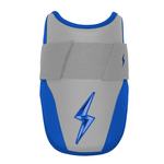 BRUCE BOLT ブルースボルト エルボーガード 硬式軟式兼用 シングルベルト - Grey/Royal Blue