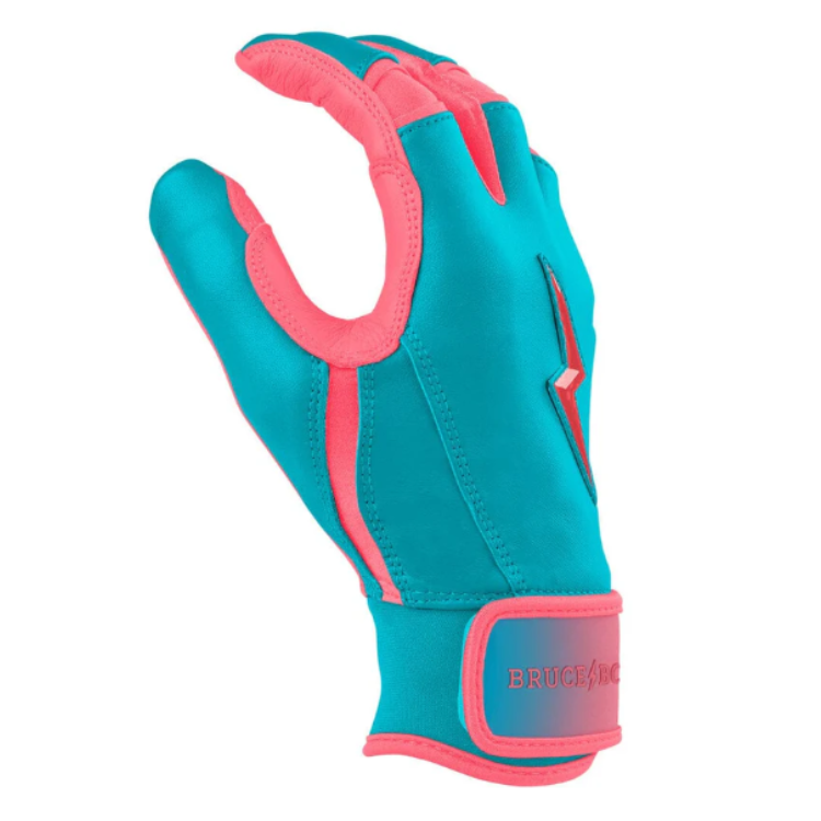 BRUCE BOLT ブルースボルト バッティンググローブ ショートカフ - Pink/Teal