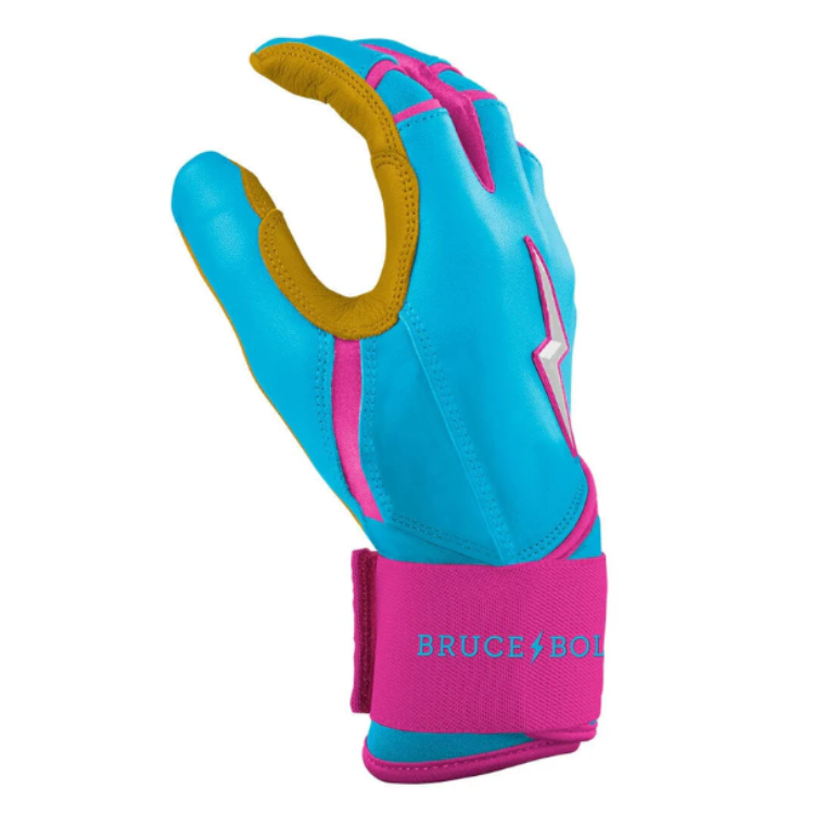 BRUCE BOLT ブルースボルト バッティンググローブ ロングカフ - Blue/Pink