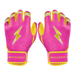BRUCE BOLT ブルースボルト バッティンググローブ ショートカフ - Pink/Yellow