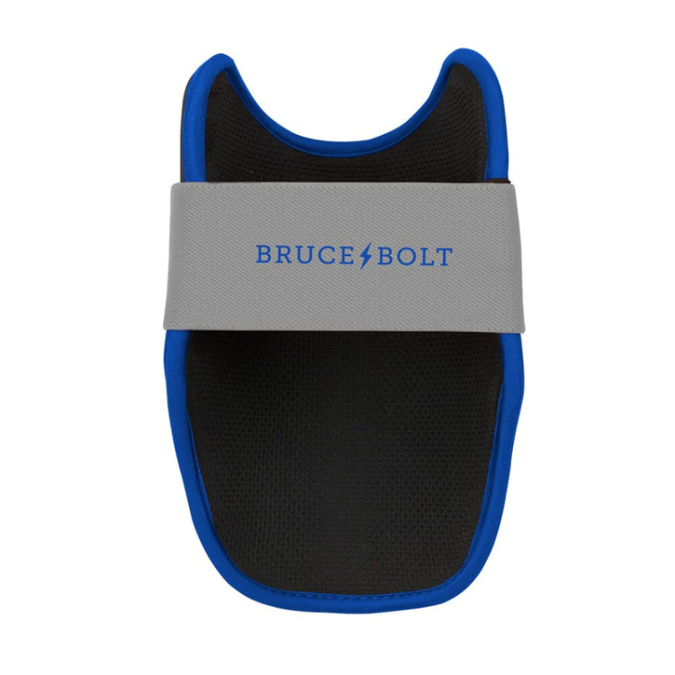 BRUCE BOLT ブルースボルト エルボーガード 硬式軟式兼用 シングルベルト - Grey/Royal Blue