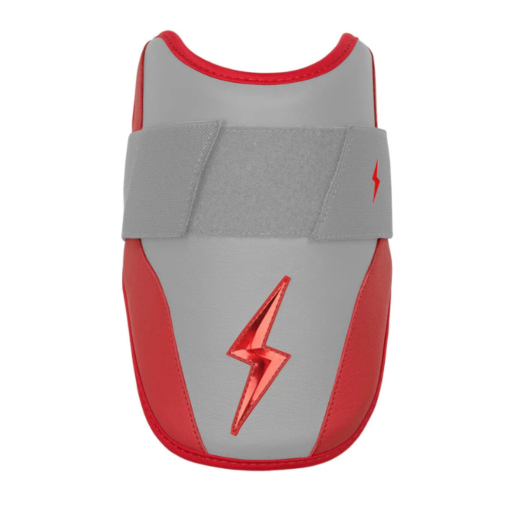 BRUCE BOLT ブルースボルト エルボーガード 硬式軟式兼用 シングルベルト - Grey/Red