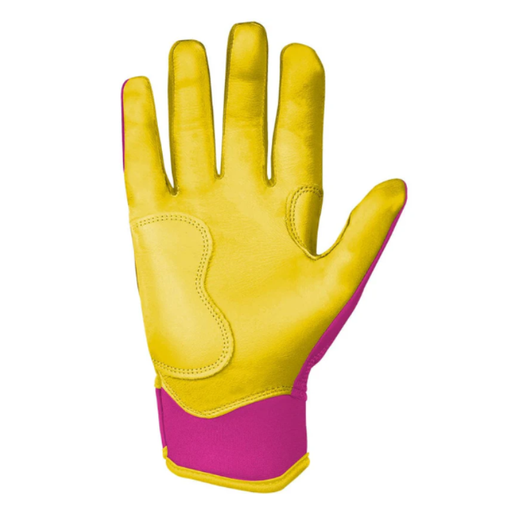 BRUCE BOLT ブルースボルト バッティンググローブ ショートカフ - Pink/Yellow