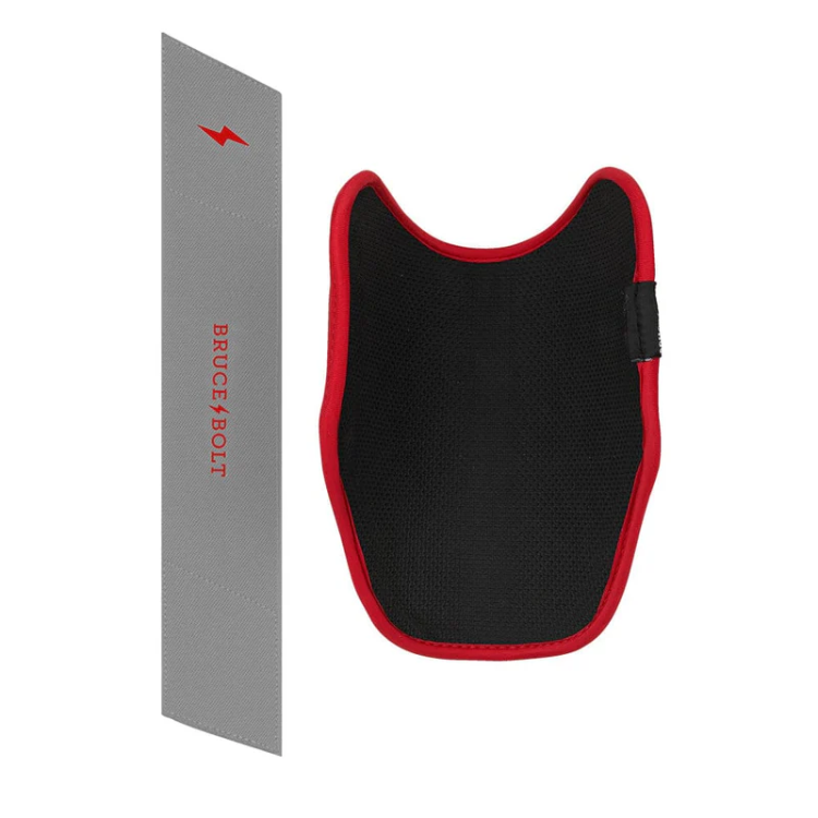 BRUCE BOLT ブルースボルト エルボーガード 硬式軟式兼用 シングルベルト - Grey/Red