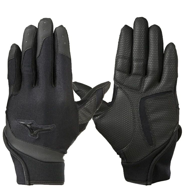 ミズノ Mizuno 守備手袋 ブラック×ブラック 右投げ用 ジュニア 1EJEY200