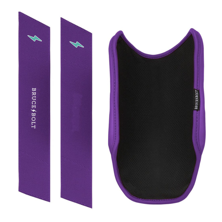 BRUCE BOLT ブルースボルト エルボーガード 硬式軟式兼用 ダブルベルト - Teal/Purple