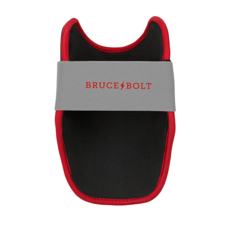 BRUCE BOLT ブルースボルト エルボーガード 硬式軟式兼用 シングルベルト - Grey/Red