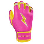 BRUCE BOLT ブルースボルト バッティンググローブ ショートカフ - Pink/Yellow