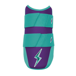 BRUCE BOLT ブルースボルト エルボーガード 硬式軟式兼用 ダブルベルト - Purple/Teal
