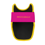 BRUCE BOLT ブルースボルト エルボーガード 硬式軟式兼用 シングルベルト - Pink/Yellow
