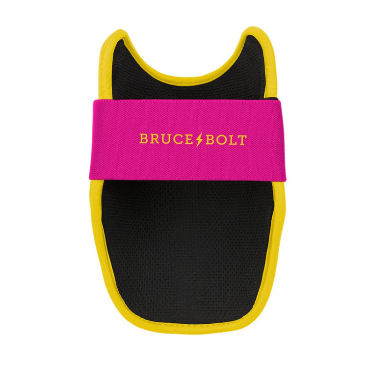 BRUCE BOLT ブルースボルト エルボーガード 硬式軟式兼用 シングルベルト - Pink/Yellow
