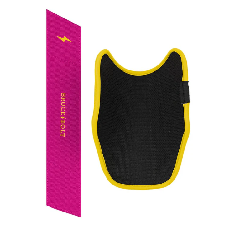 BRUCE BOLT ブルースボルト エルボーガード 硬式軟式兼用 シングルベルト - Pink/Yellow