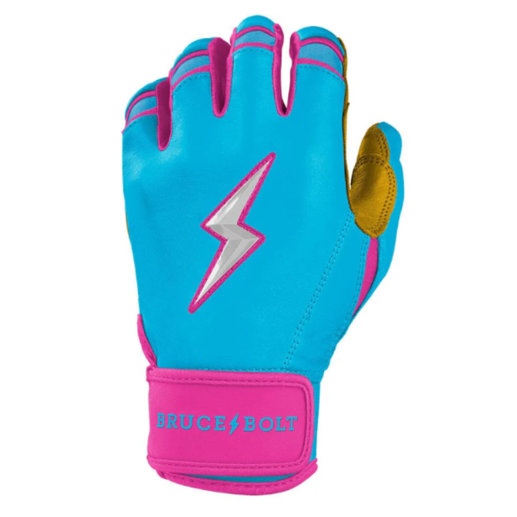 BRUCE BOLT ブルースボルト バッティンググローブ ショートカフ - Blue/Pink