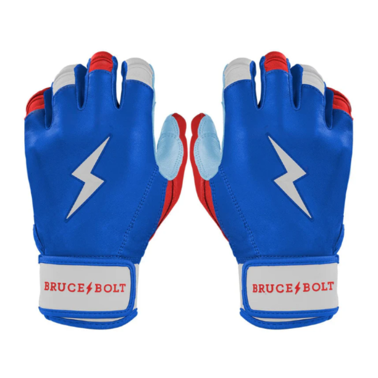 BRUCE BOLT ブルースボルト バッティンググローブ ショートカフ - Red/White/Blue