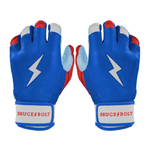 BRUCE BOLT ブルースボルト バッティンググローブ ショートカフ - Red/White/Blue