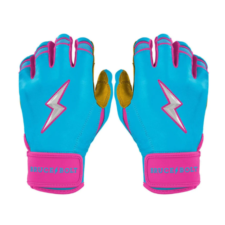BRUCE BOLT ブルースボルト バッティンググローブ ショートカフ - Blue/Pink