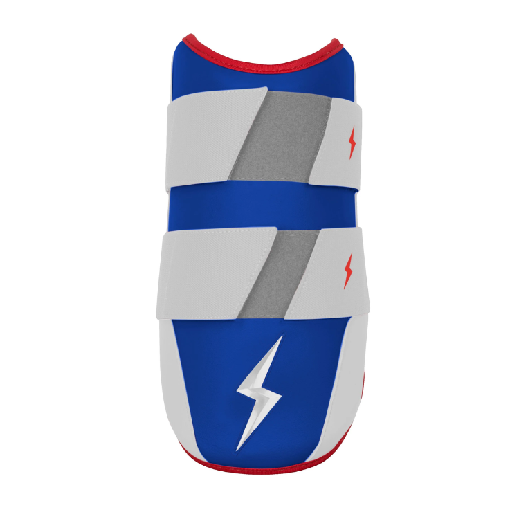 BRUCE BOLT ブルースボルト エルボーガード 硬式軟式兼用 ダブルベルト - Red, White & Blue