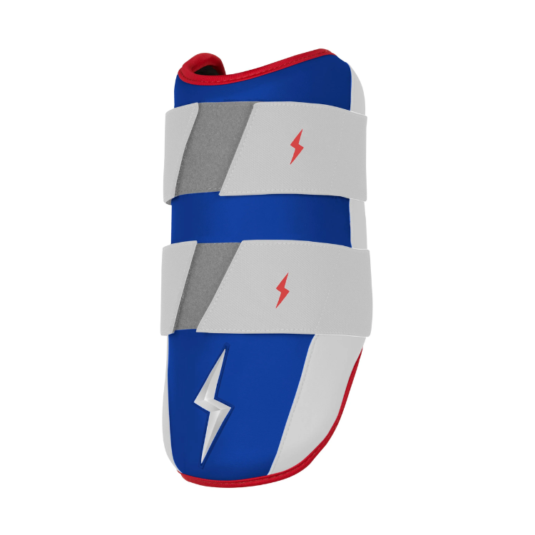 BRUCE BOLT ブルースボルト エルボーガード 硬式軟式兼用 ダブルベルト - Red, White & Blue