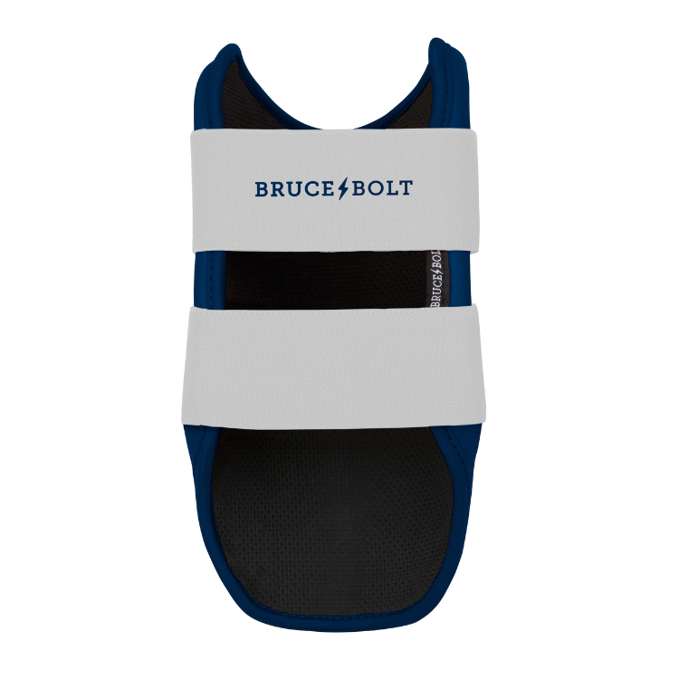 BRUCE BOLT ブルースボルト エルボーガード 硬式軟式兼用 ダブルベルト - Chrome Navy