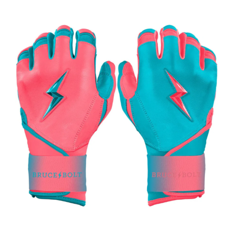 BRUCE BOLT ブルースボルト バッティンググローブ ショートカフ - Pink/Teal
