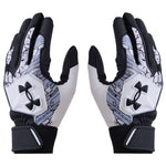 アンダーアーマー UNDER ARMOUR バッティンググローブ Black×White×Black 一般 6001310 -刺繍対応