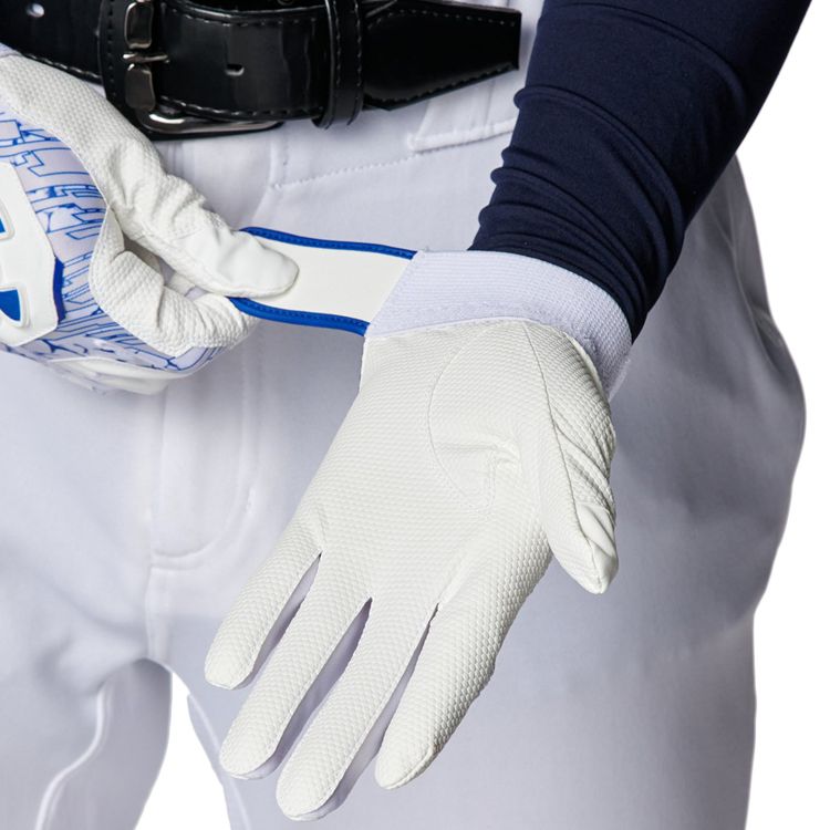アンダーアーマー UNDER ARMOUR バッティンググローブ White×TeamRoyal 一般 6001310 -刺繍対応