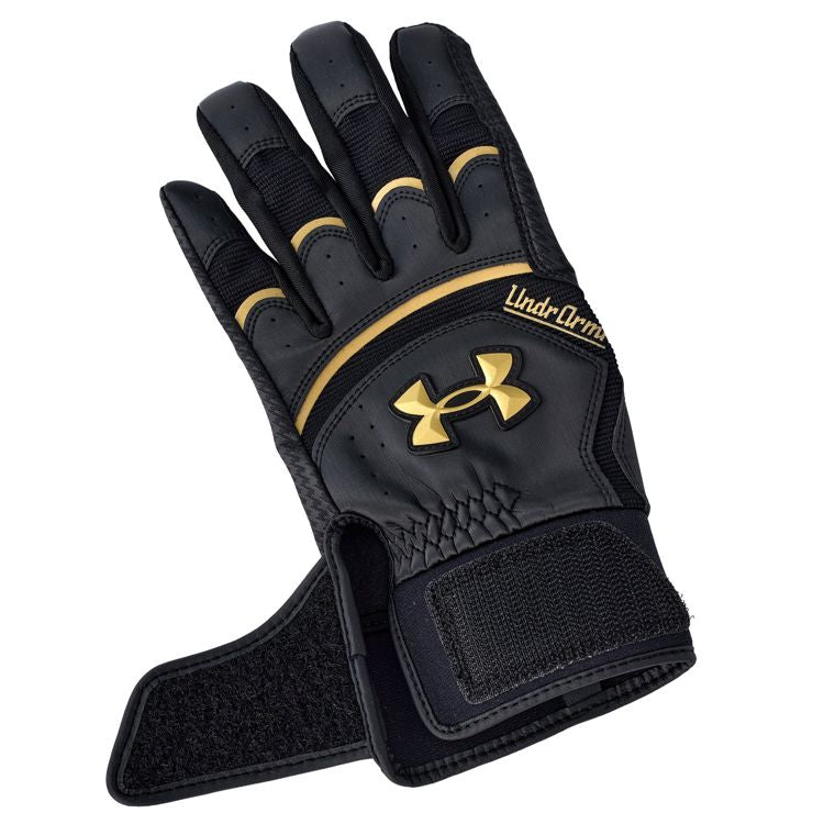 アンダーアーマー UNDER ARMOUR バッティンググローブ Black×Black 一般 6001314 -刺繍対応