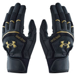 アンダーアーマー UNDER ARMOUR バッティンググローブ Black×Black 一般 6001314 -刺繍対応